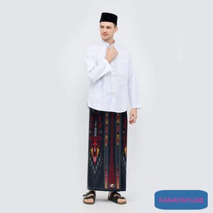 Flower Sarong – Classy Black Red Color Combination, Batik Sarong, Traditional Batik, Handmade Sarong, Batik Wrap Skirt