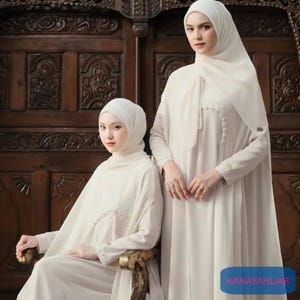 Abaya Wedding Dress Elegant Party Robe Made of Ceruty Material, Gamis, Islamic Dress, Khimar dress, Muslim Dress, Islamic Dress, Women Dress