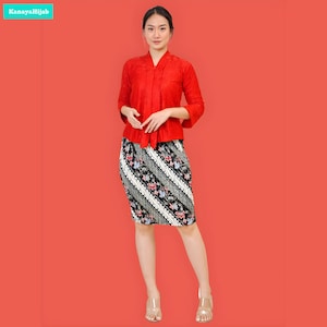 Elegant Lace Material Short Plisket Skirt Various Colors,Kebaya Dress,Kebaya,Kebaya Modern,Kebaya Encim,Kebaya Bali,Kebaya Set