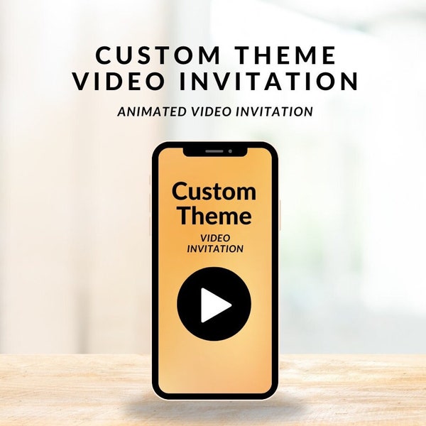 Custom Theme Video Invitation, Animated video invitation, choose your own theme video