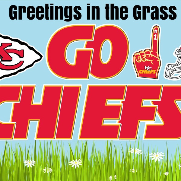 Chiefs Lawn Sign Etsy