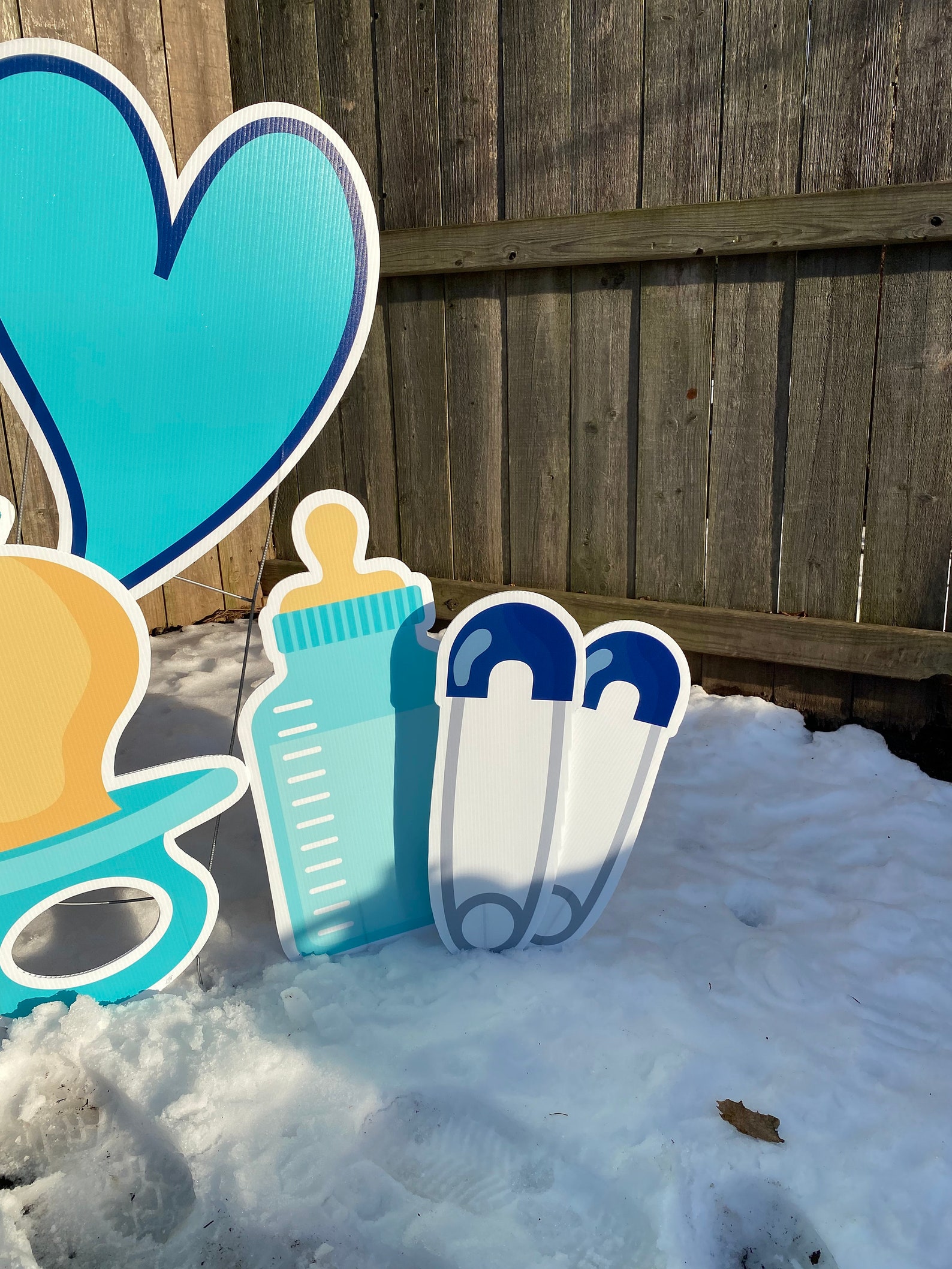 Its A Boy Baby Shower Yard Card Sign With Stakes Baby Shower Etsy