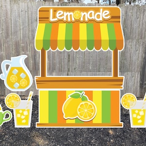 Lemonade Stand Setup Yard Card Lawn Setup Yard Card Rental Business Lemonade Sale