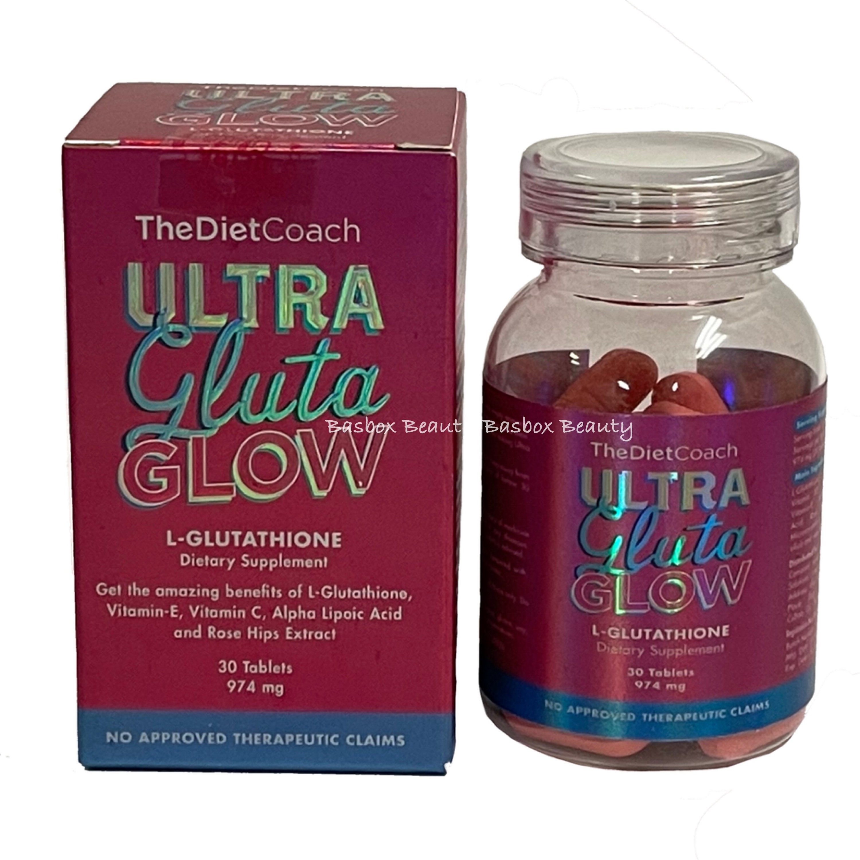 The Diet Coach Ultra Gluta Glow 30 Capsules Etsy