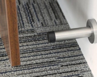 Door Stop Stopper Holder Satin Finish Stainless Steel with Fixing Cylinder Shape