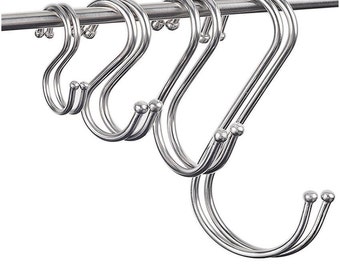 S Hook Stainless Steel for Home Kitchen Garden Garage Tools 5pc Set TE595 S Hook Stainless Steel for Home Kitchen Garden Garage Tools 5pc Set TE595