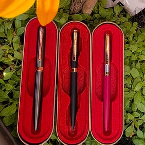 Personalised Engraved Metal Ballpoint Pen with Metal Case – Custom Gift