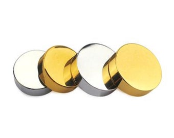 Screw Caps and Covers Round Shape (Satin,Chrome and Golden Platted) Solid Screw covers 3 colours Pack of 4