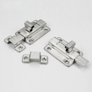 Latch Slide Bolt Lock Latch Doors Shed Bathroom Toilet Stainless Steel Door Latch, Bathroom Latch