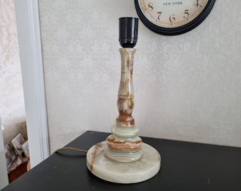 Onyx Stone Lamp  33cm.  Vintage. Without hood.