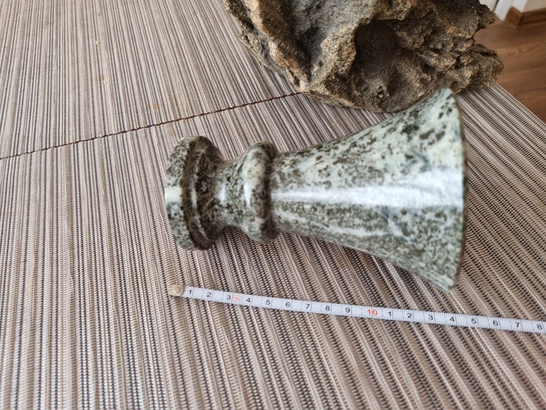 Grey Marble VASE. Cilindrical Vase. Vintage. 13 Cm Height Etsy