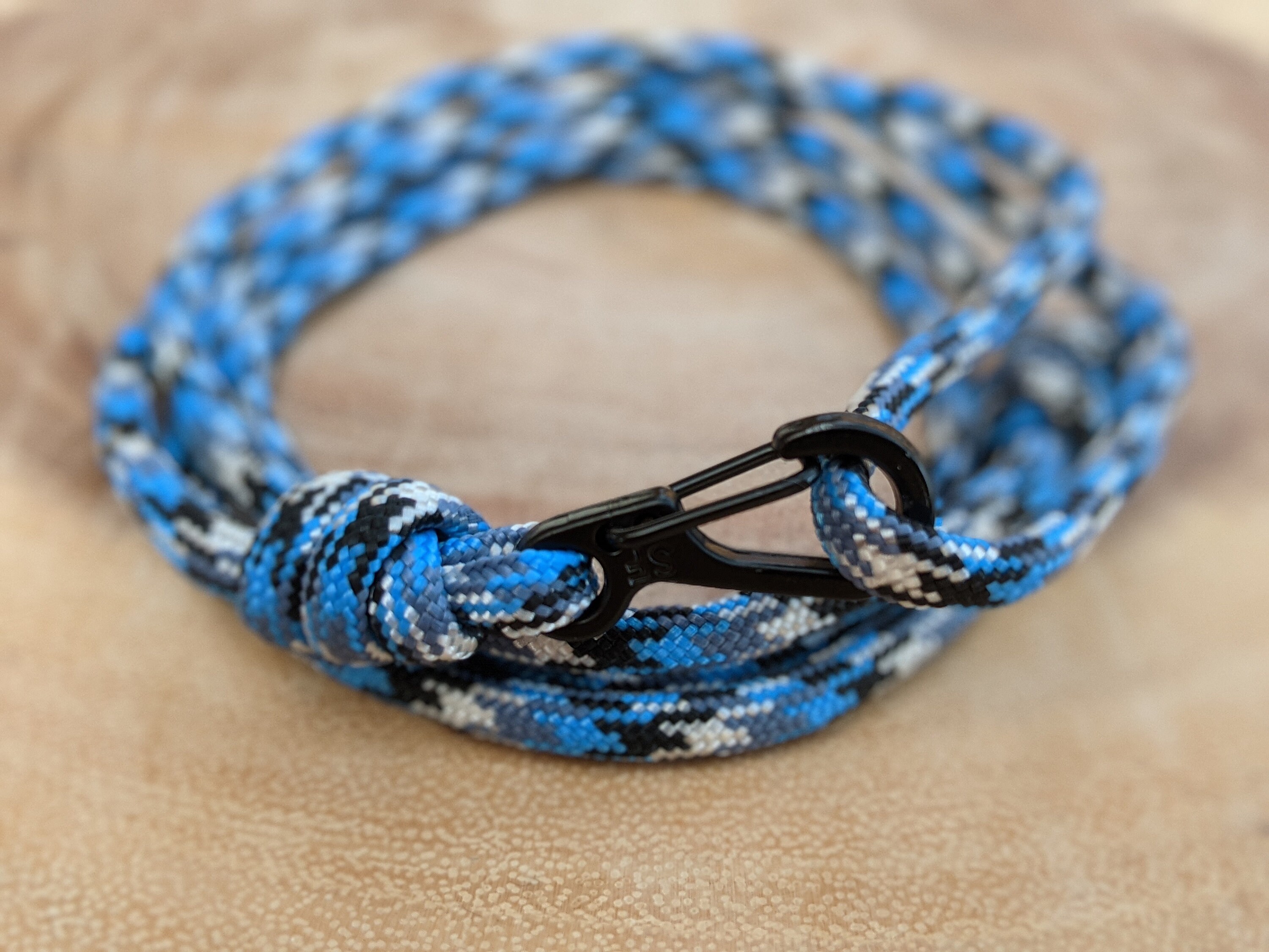 Paracord carabiner bracelet / 'MilSpec' 550lb 7 Etsy