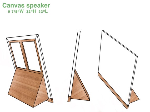 sikring høj hverdagskost Canvas Speaker-build Plan - Etsy