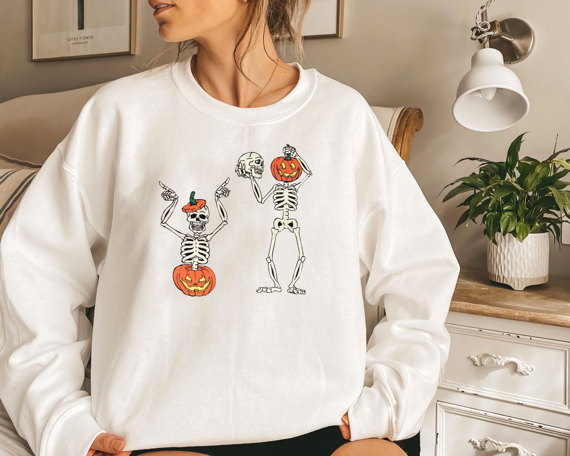 Halloween Pumpkin Sweatshirt Funny Halloween Hoodie Sweater | Etsy
