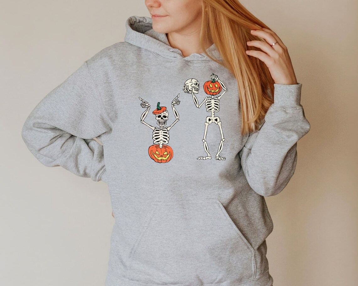 Halloween Pumpkin Sweatshirt Funny Halloween Hoodie Sweater | Etsy