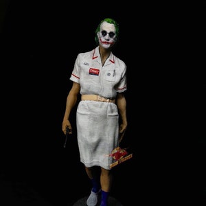 Dark Knight Nurse Joker Action Figure Collectible Heath Ledger Joker Dc Comics Super Hero image 1