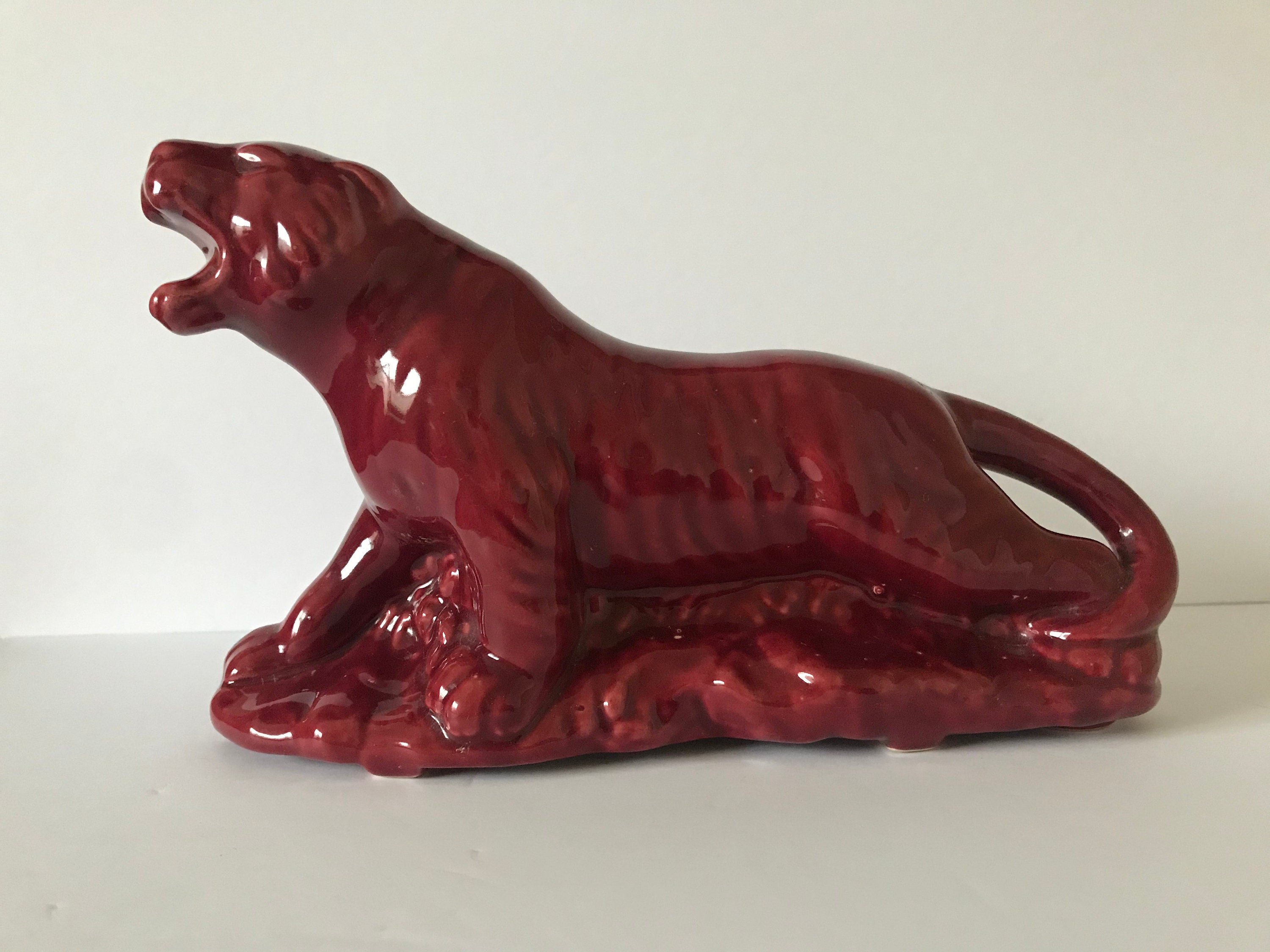 Vintage Ceramic Panther Planter | Etsy