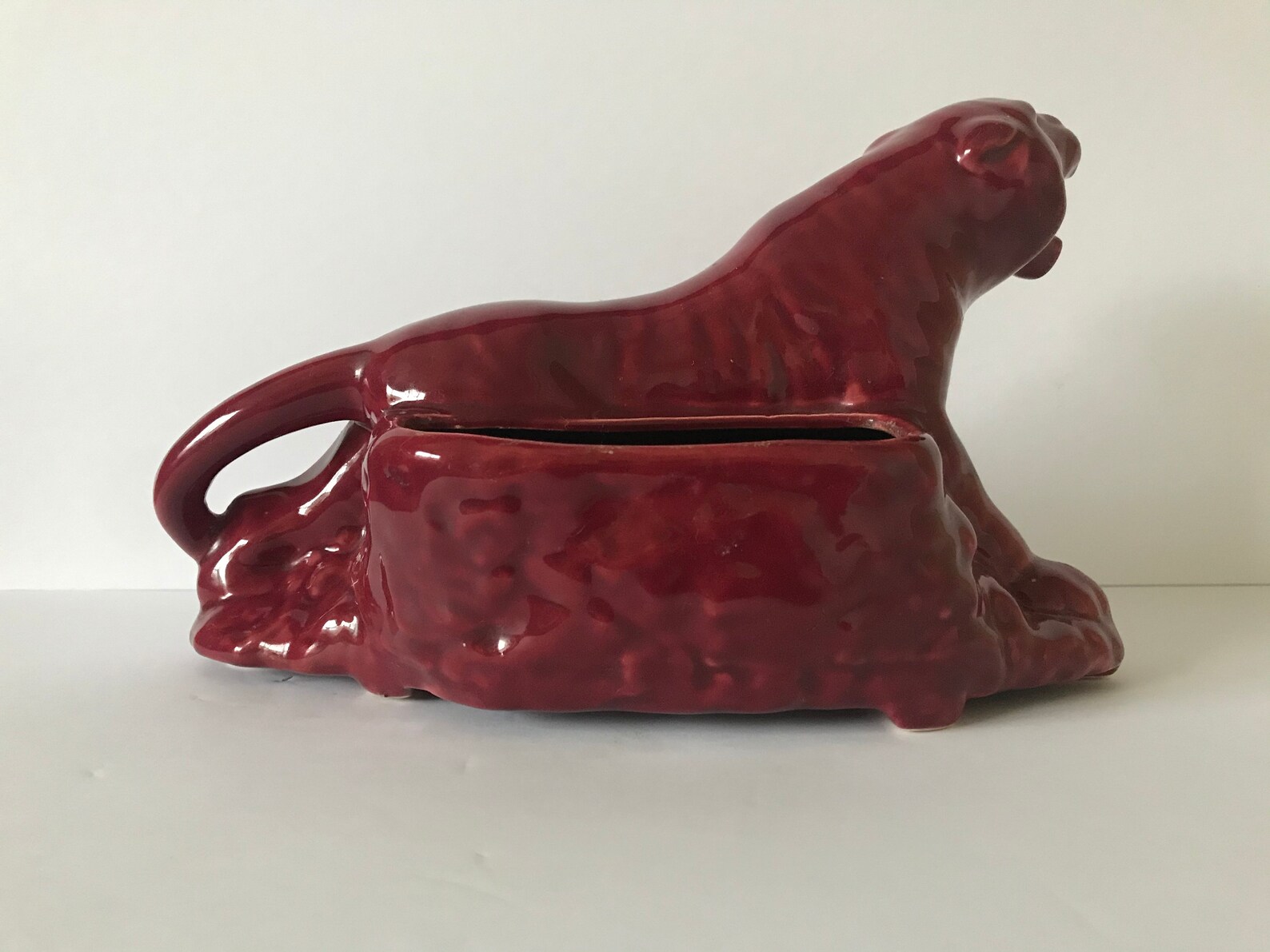 Vintage Ceramic Panther Planter | Etsy