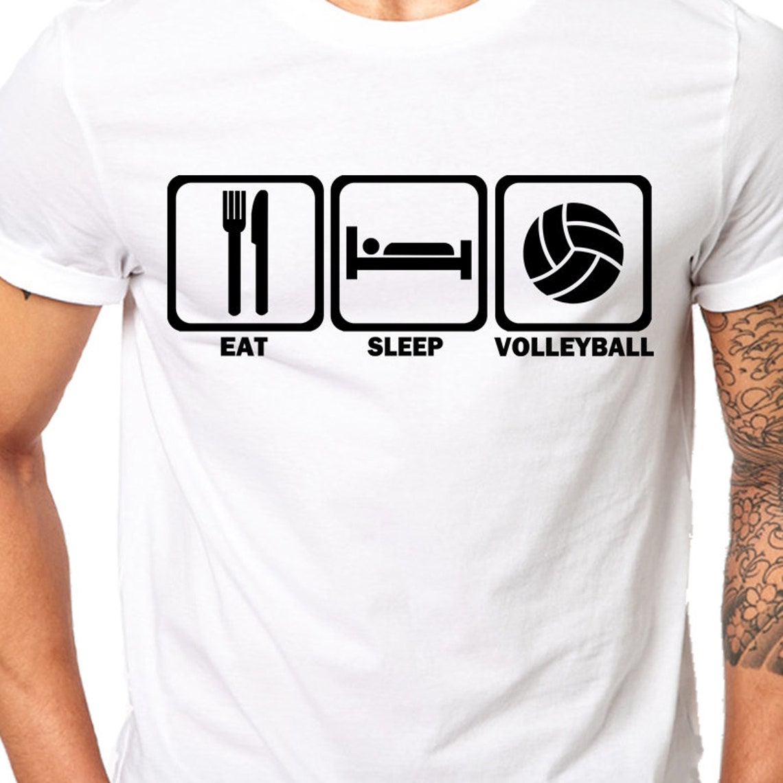 Funny Tshirt for Volleyball Player an original gift idea Eat Etsy