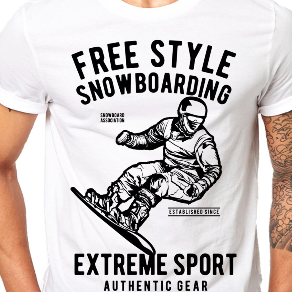Unique T-shirt for Snowboarder Extreme Sport Snowboard an | Etsy