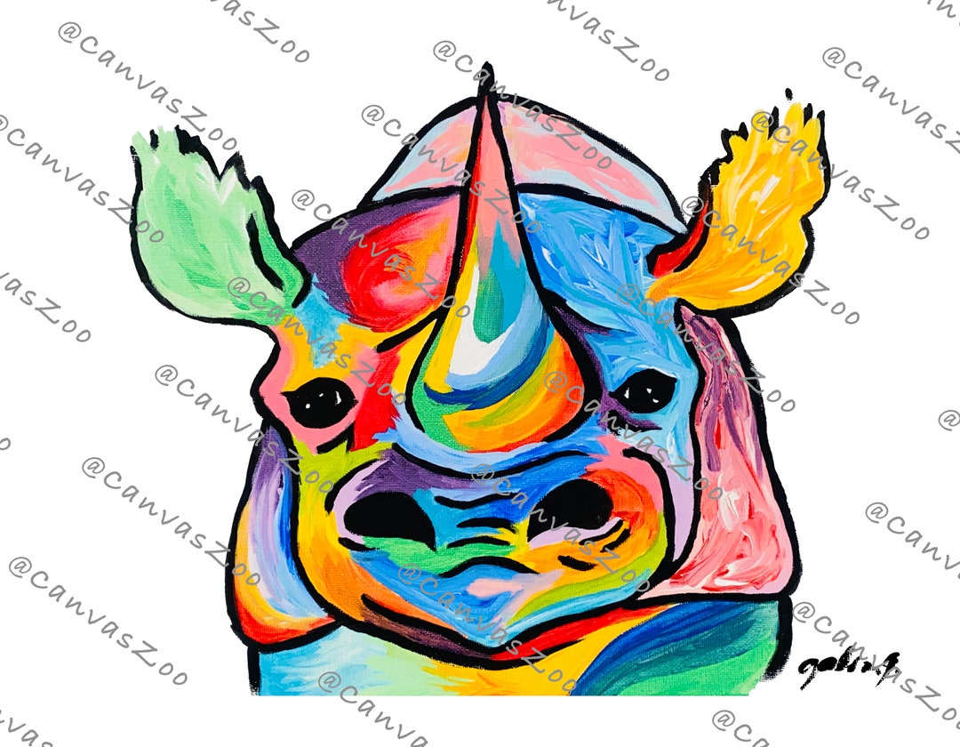 Rhino Poster Print - Etsy