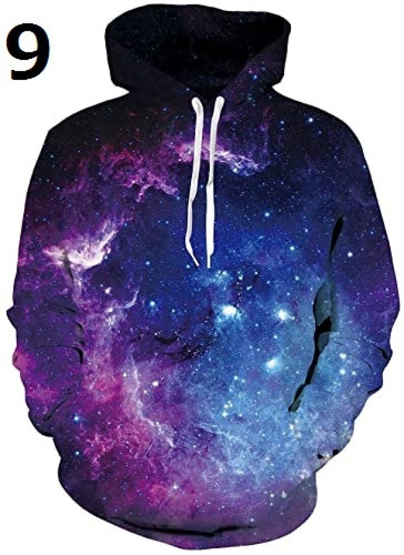 Galaxy Space 3D Print Pullover Unisex