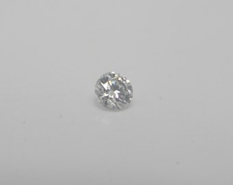 x1 Round Brilliant Cut VVS1 0.10ct White Diamond