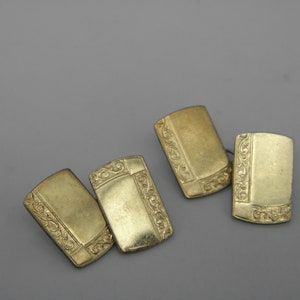 Gemelli vintage in oro da 9 carati su argento sterling Incantevoli condizioni vintage