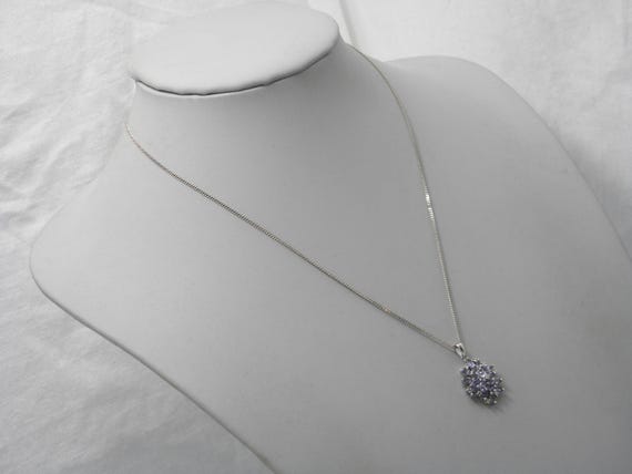 Solid 925 Sterling Silver Tanzanite Snowflake Pen… - image 10