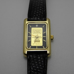 Genuine Credit Suisse Lady's/unisex Stainless Steel Fine Gold