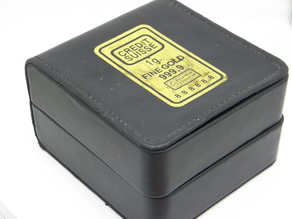 Credit Suisse Gold Plated Stainless Steel 1.0g Fine Gold