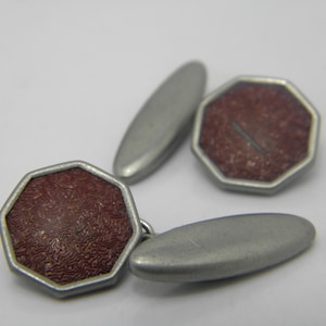 Gemelli in argento sterling 925 massiccio Ottime condizioni vintage