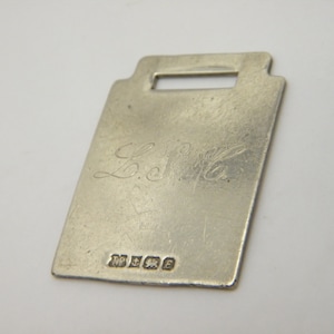 Birmingham Sterling Silver &quot;L.S.T&quot; Watch Fob Medal Lovely Vintage Condition FREE post HEAVY 1979