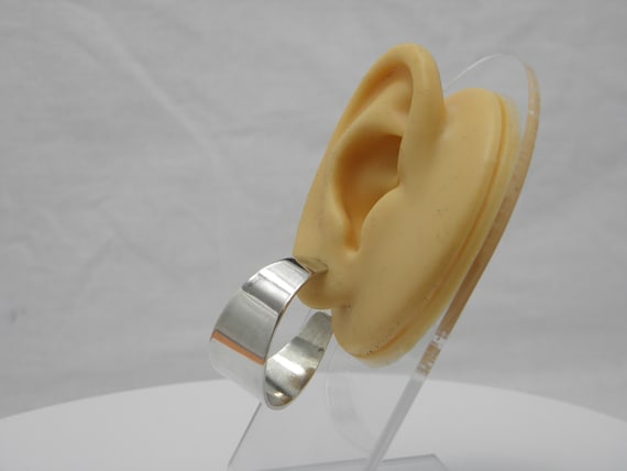 Large Solid 925 Sterling Silver Hoop Earrings Lov… - image 10