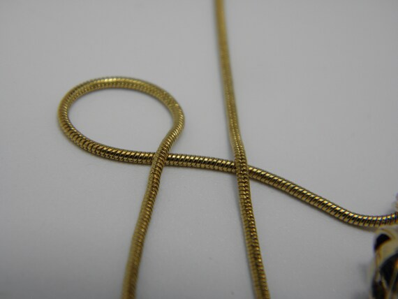 Solid 9ct Yellow Gold Ruby Shoe Pendant Necklace … - image 5