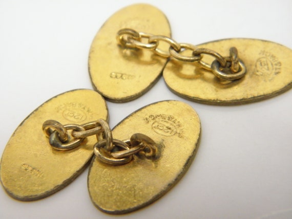 12ct Gold Back/Front HG+S Cuff Links Lovely Vinta… - image 4