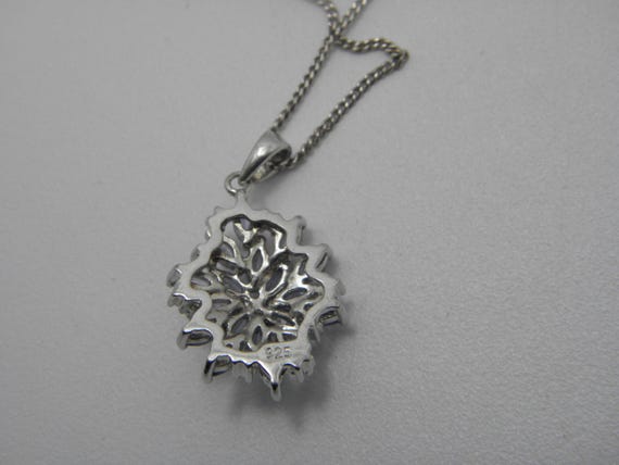 Solid 925 Sterling Silver Tanzanite Snowflake Pen… - image 5