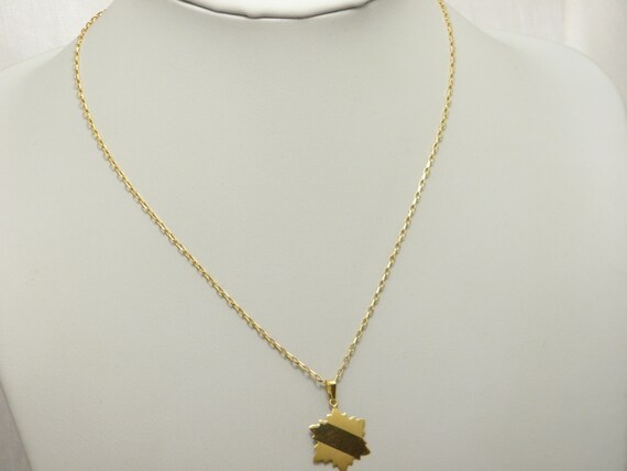 Heavy Solid 18ct Yellow Gold Snowflake Pendant Ne… - image 9