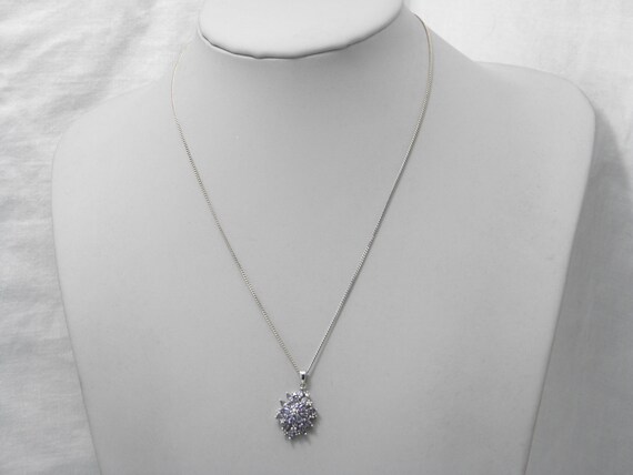 Solid 925 Sterling Silver Tanzanite Snowflake Pen… - image 8