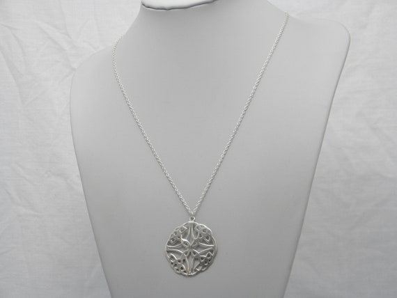 Solid 925 Sterling Silver Celtic Pendant Necklace… - image 8