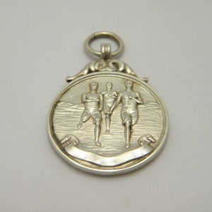 Sterling Silver Devon Cadet Camp Watch Fob Medal 1922 Lovely Vintage Condition Free Post Heavy