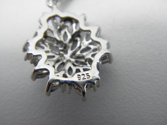 Solid 925 Sterling Silver Tanzanite Snowflake Pen… - image 6