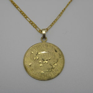 Solid 9ct Yellow Gold &quot;Happy Birthday&quot; Pendant Necklace 22 Inch Lovely Vintage Condition
