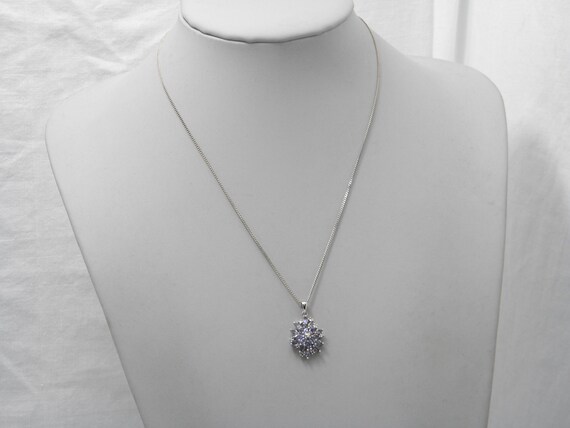 Solid 925 Sterling Silver Tanzanite Snowflake Pen… - image 9