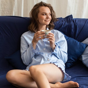 Linen pajamas/ Linen pajamas set/ Holiday pajamas/ Christmas women pajamas