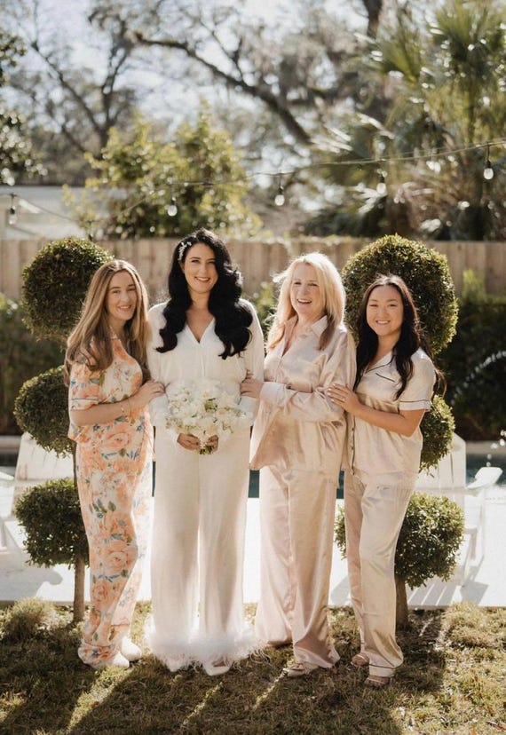 Sage Green Bridesmaid Pj Buy Pjs In Your Wedding Colors Blush And Grayed  Jade Mismatched Pjs