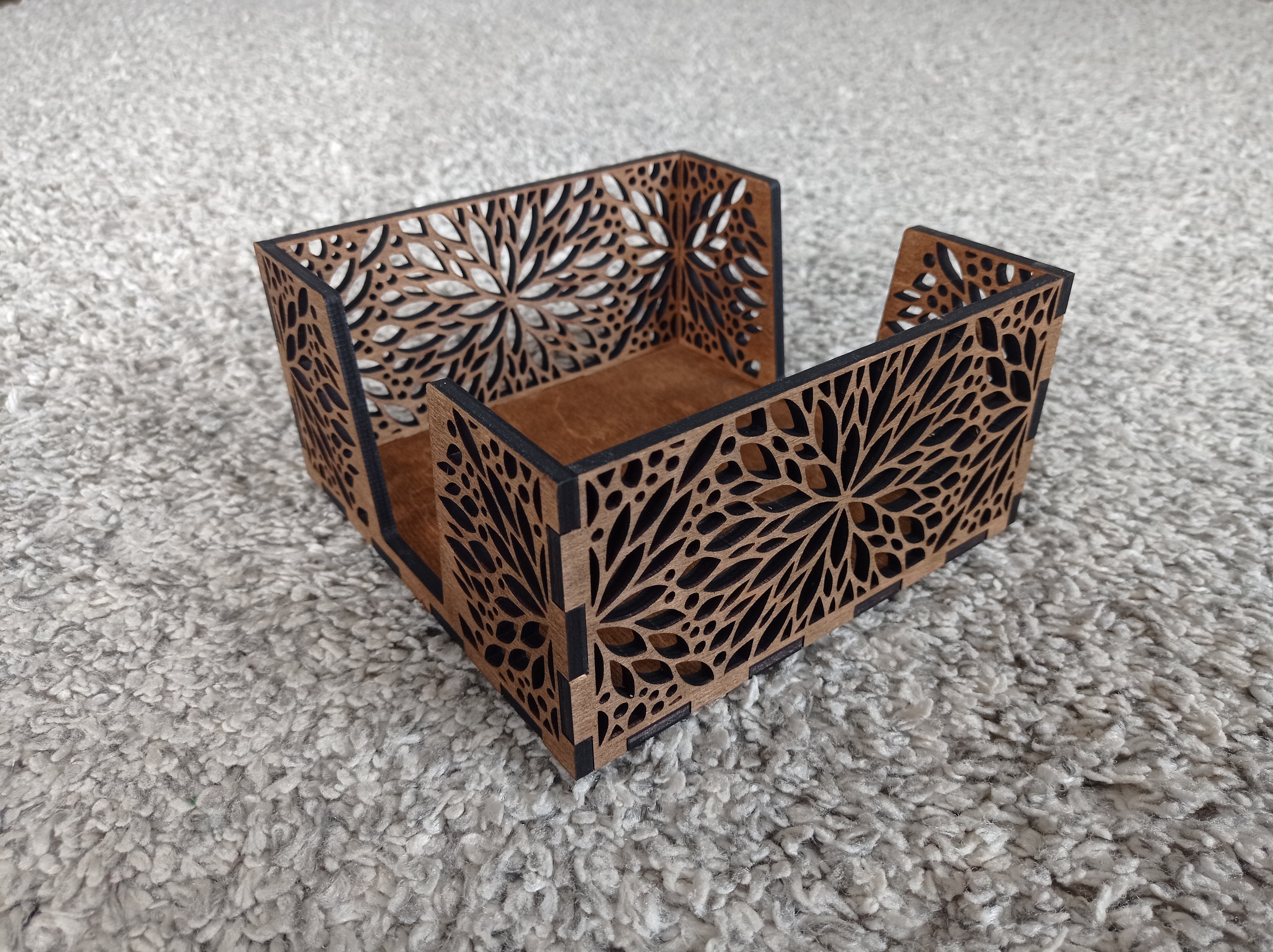 Napkin Holder Laser Cut Digital Vector File Dxf Svg Format Etsy