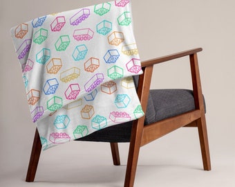 STEM Classroom Decor, Teacher Blanket, Building Blocks