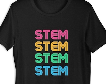 STEM Neon Tshirt, Teacher Tshirt, Teacher Tee
