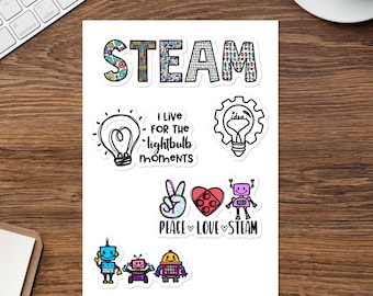 STEAM Sticker sheet